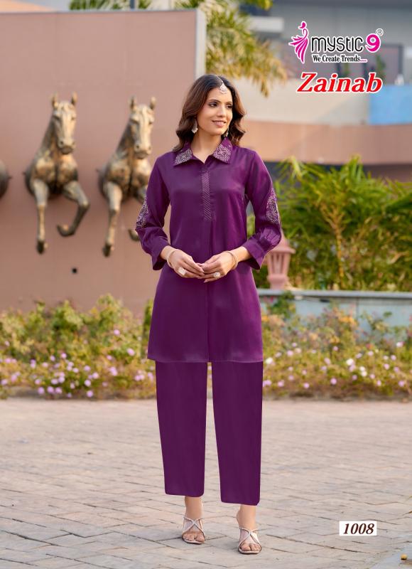 Mystic9 zainab vol 1 coord set wholesale rate clothes